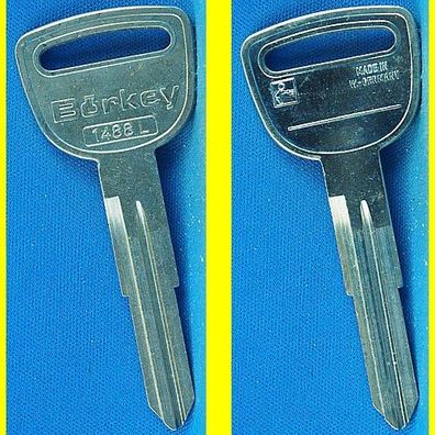 Schlüsselrohling Börkey 1488 L für verschiedene Honda / Halslänge 22,5 mm