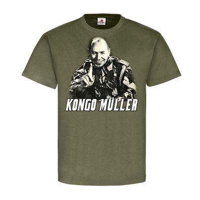 Kongo Müller Söldner Der lachende Mann Afrika 60er Jahre Major T-Shirt #23201