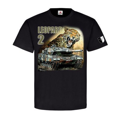 Lukas Wirp Leopard 2 Panzer Leo 2A6 II BW Gemälde Militär Maler T Shirt #23406