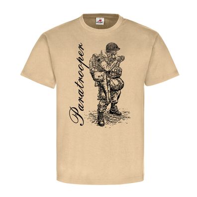 US Paratrooper Army WW2 USA Fallschirmjäger parachutists T-Shirt#23140