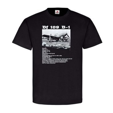 Bf 109 B-1 Flugzeug WH Militär Soldaten T-Shirt SW #22839