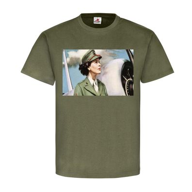 Luftwaffen US Army pin up Girl Job Militär Soldaten Plakat T-Shirt #22768