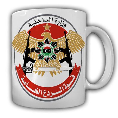 Tasse RADA Special Deterrence Forces Libyen Polizei Anti Terror Einheit #22378