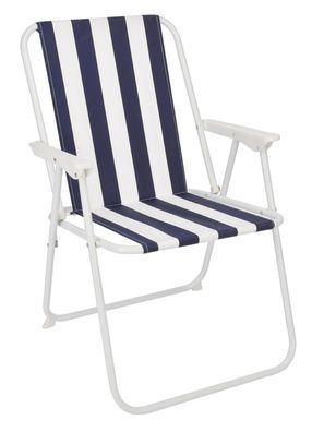 Piccolo-Klappstuhl - Farbe: blau/ weiß - Campingstuhl Klapp Stuhl klappbar