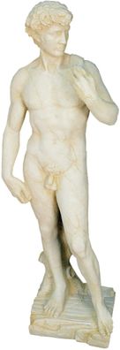 Statue David Mann Garten Frostsicher Hand bemalt und gefertigt Figur Büste Kunst art