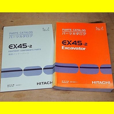 Hitachi EX45-2 Parts Catalog Excavator + Equipment Components Parts