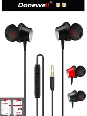 In-Ear Kopfhörer Ohrstöpsel mit Mikrofon Headset Huawei Samsung HTC Klang Bass
