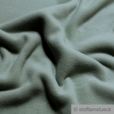 Stoff Bio-Baumwolle Fleece mint Baumwolle organic cotton Baumwollfleece