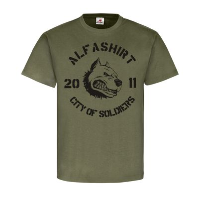 T Shirt city of soldiers alfashirt military shirt shop pitbull soldaten #22374