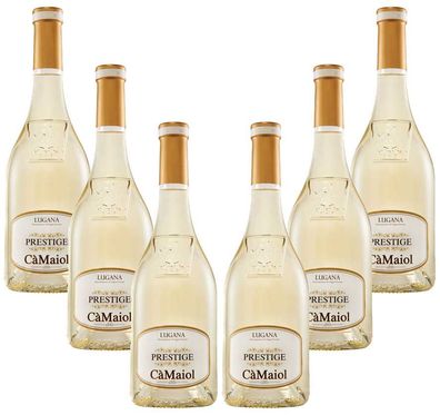 Prestige Lugana 6er Set Ca Maiol 6x 0,75L (13% Vol) Weißwein aus Italien- [Enth