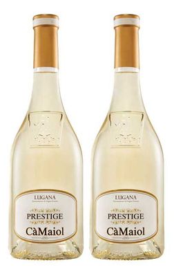 Prestige Lugana 2er Set Ca Maiol 2x 0,75L (13% Vol) Weißwein aus Italien- [Enth