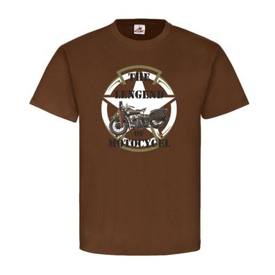 THE LEGEND OF Motocycle Biker Army Rocker Machines Motorrad USA T-Shirt #20596