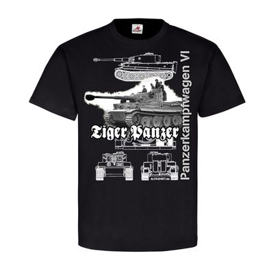 Tiger Panzer TYP VI 20701 Panzerkampfwagen Bild Bauplan Legende T-Shirt #20701