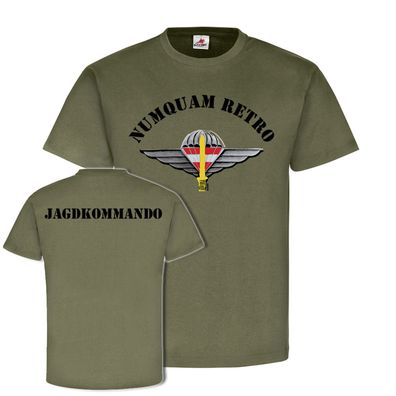 Numquam Retro LaKdo Jagdkommando Bundesheer Österreich Wappen T-Shirt #20447