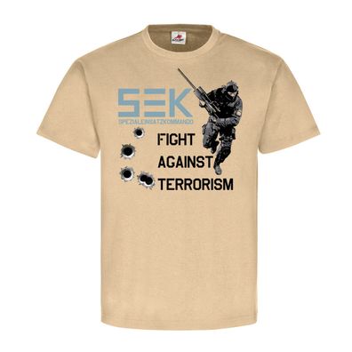 SEK fight against Terrorism Spezialeinsatzkommando Polizei T-Shirt #20429