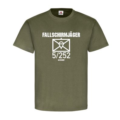 Fallschirmjäger 5-252 FschJgBtl Kompanie Taktisches Zeichen T Shirt #20274