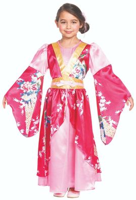 Rubies 12523 - Asiatische Prinzessin Kinder Kostüm, Kimono Kleid, Gr. 116 - 140
