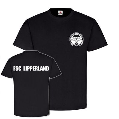 FSC Lipperland Veteran Fallschirmsportclub Fallschirmjäger T Shirt #19729