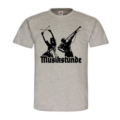 Musikstunde Spielmannzug Trommel Fanfare Landsknecht Jugend T Shirt #19881