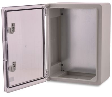 Boxexpert Wandschrank-Gehäuse Serie Fleet 400x300x170mm IP 65 transparent grau