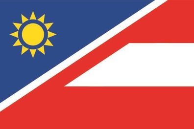 Fahne Flagge Namibia-Österreich Premiumqualität