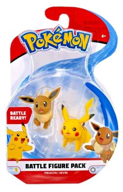 Pokémon Battle Figuren - Pikachu und Evoli (5cm) Sammelfiguren Eevee sammeln