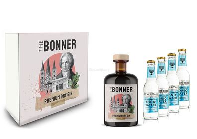 The Bonner Geschenkset - The Bonner Premium Dry Gin 0,5l (41% Vol) + 4x Fever-T