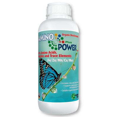 HuminTech AMINO POWER Plus Liquid 1 l Organische Biostimulanz Spurennährstoffe