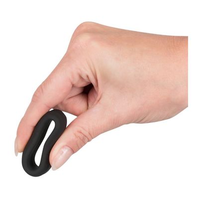 Black Velvets Penisring 3,8cm Cockring Toys schwarz silikon Blutstau effekt