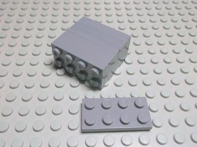 Lego 10 Platten 2x4 neudunkelgrau 3020 Set 5582 7627 8663 10178