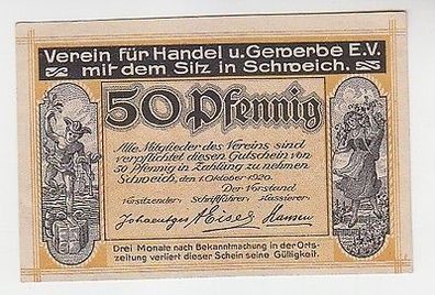 50 Pfennig Banknote Notgeld Verein für Handel & Gewerbe Schweich 1920 (105304)