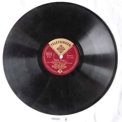 Schellackplatte Telefunken Foxtrott "Fidele Finger" um 1930 (110420)