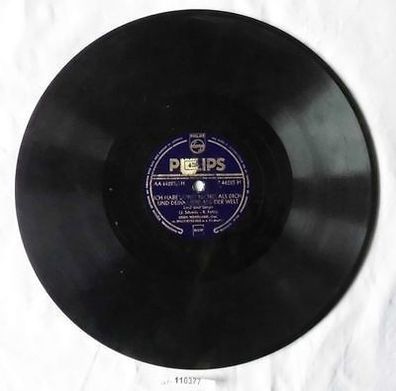 Schellackplatte Philips 2 Tango Lieder um 1930 (110377)