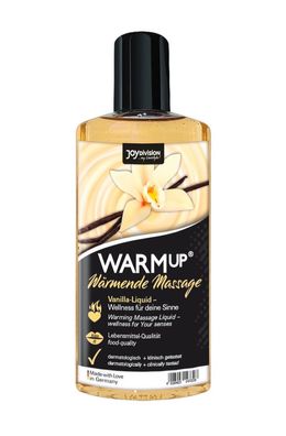 WARMup Massage-Öl Sinnlich Vanille Essbar Vegan Wellness Partnermassage 150ml