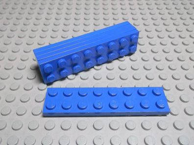 Lego 5 Platten 2x8 blau 3034 Set 10151 1680 5571 2507