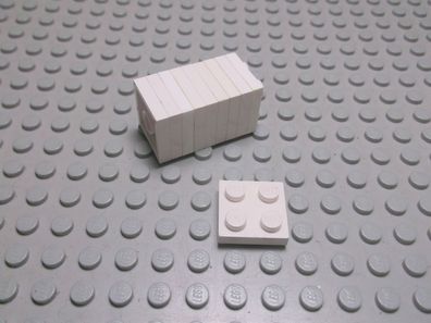 Lego 10 Platten 2x2 weiß 3022 Set 10022 10196 10243 6211