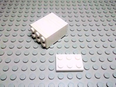 Lego 10 Platten 2x3 weiß 3021 Set 10159 10225 7191 5563