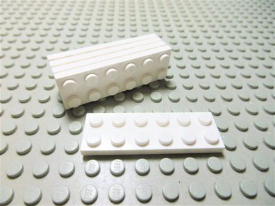 Lego 5 Platten 2x6 weiß 3795 Set 6981 3184 5525 8037