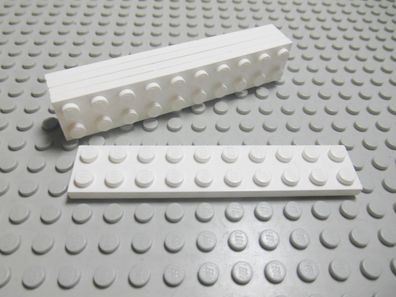 Lego 5 Platten 2x10 weiß 3832 Set 6345 7259 8230 4993 10019