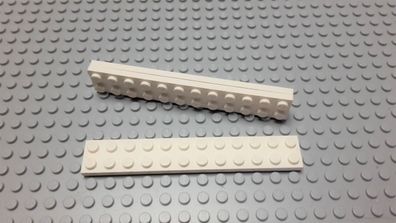 Lego 3 Platten 2x12 weiß 2445 Set 10218 7163 10257 9493