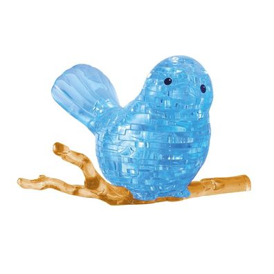 Crystal Puzzle 3D - blauer Vogel 48 Teile 10 cm hoch 59126
