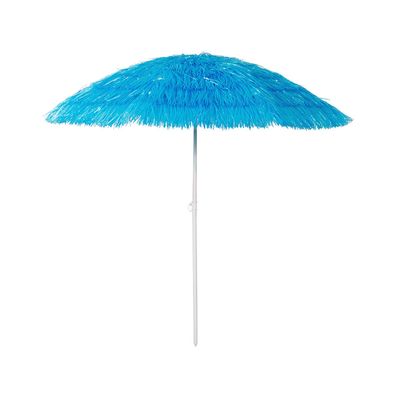 Runder Hawaii Sonnenschirm Gartenschirm Schirm Sonnenschutz Blau Ø1,6m knickbar