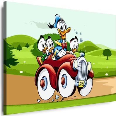 Myartstyle Bilder Kinder Donald Duck Cartoons Leinwandbilder Xxl Wandbilder