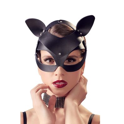 2 Loch Kopf-Maske Strass-Nieten Katzenmaske Rollenspiele animal mask Catwoman