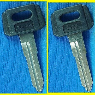 Schlüsselrohling Börkey 1592 Kunststoffkopf für Suzuki Motorräder Serie 6001 - 7000