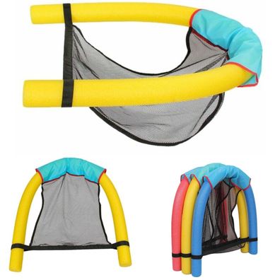 Schwimmnudel mit Netz Schwimmstuhl Schwimmstütze Wassersitz Nudel mit Netz