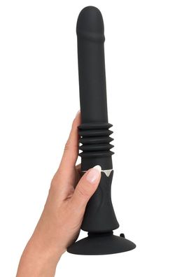 Silikon Vibrator mit Stoß-Funktion Reise-Sperre Akku USB Sexspielzeug 28,5cm