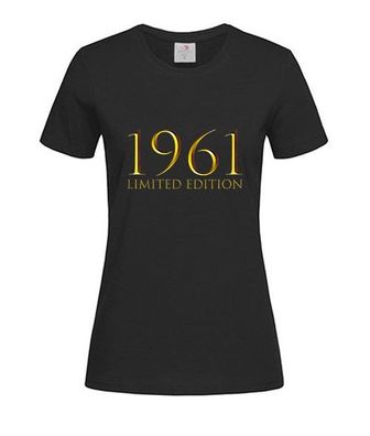 T-Shirt Damen-60. Geburtstag damen herren 60 jahre 1961 lustig