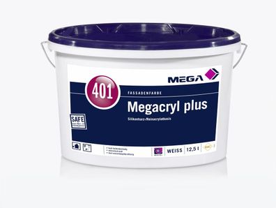 MEGA 401 Megacryl plus 5 Liter weiß
