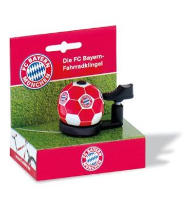 Fussball Bundesliga - Fahrradklingel "FC Bayern München", rot/ weiß